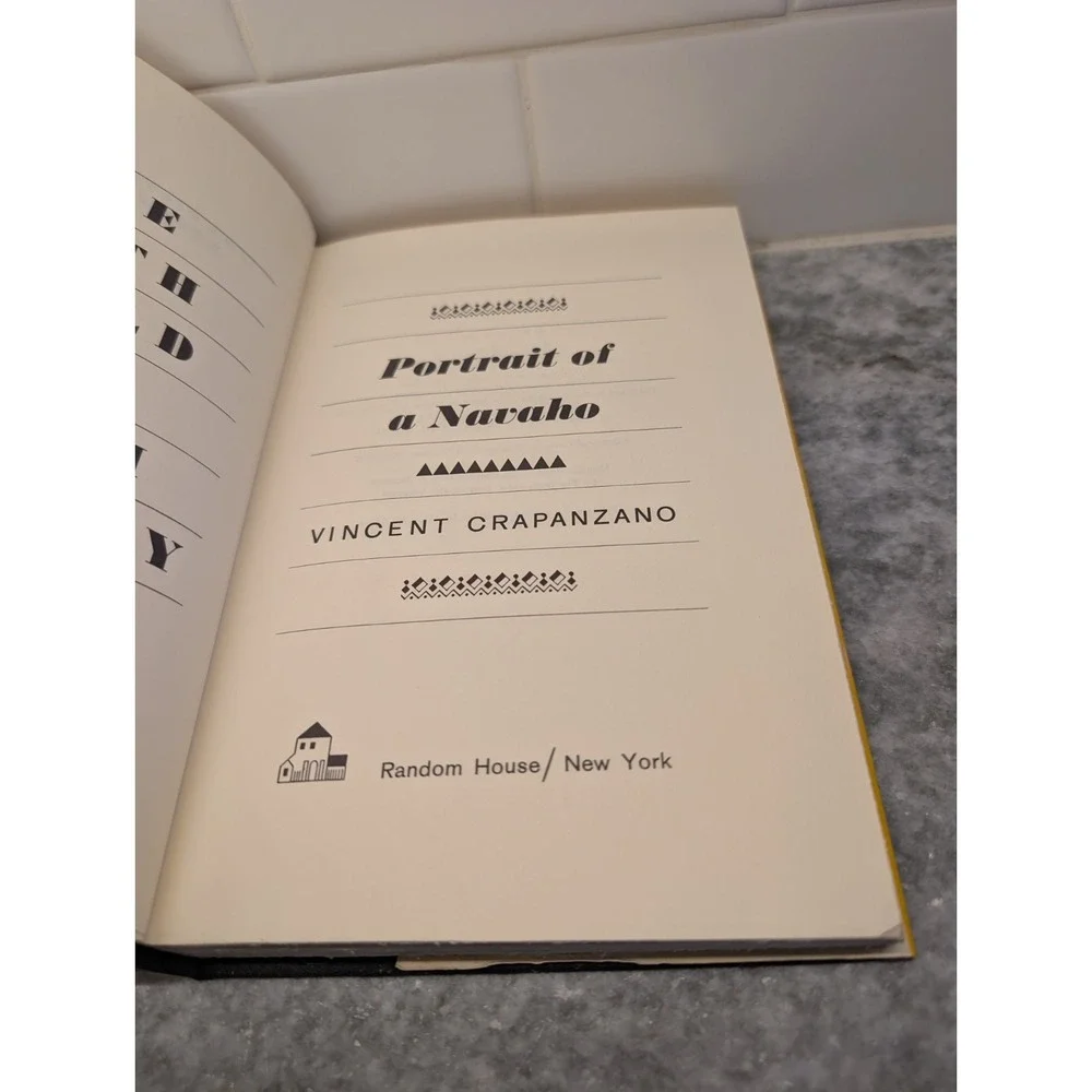 THE FIFTH WORLD OF‎ ENOCH MALONEY-Portrait of a Navaho-Crapanzano-1st HC w/DJ
